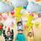 6PCS Lightning Bolt & Cloud Mylar Balloons – Foil Party Balloons for Birthday, Wedding, Baby Shower, and Themed Decorations (Yellow)